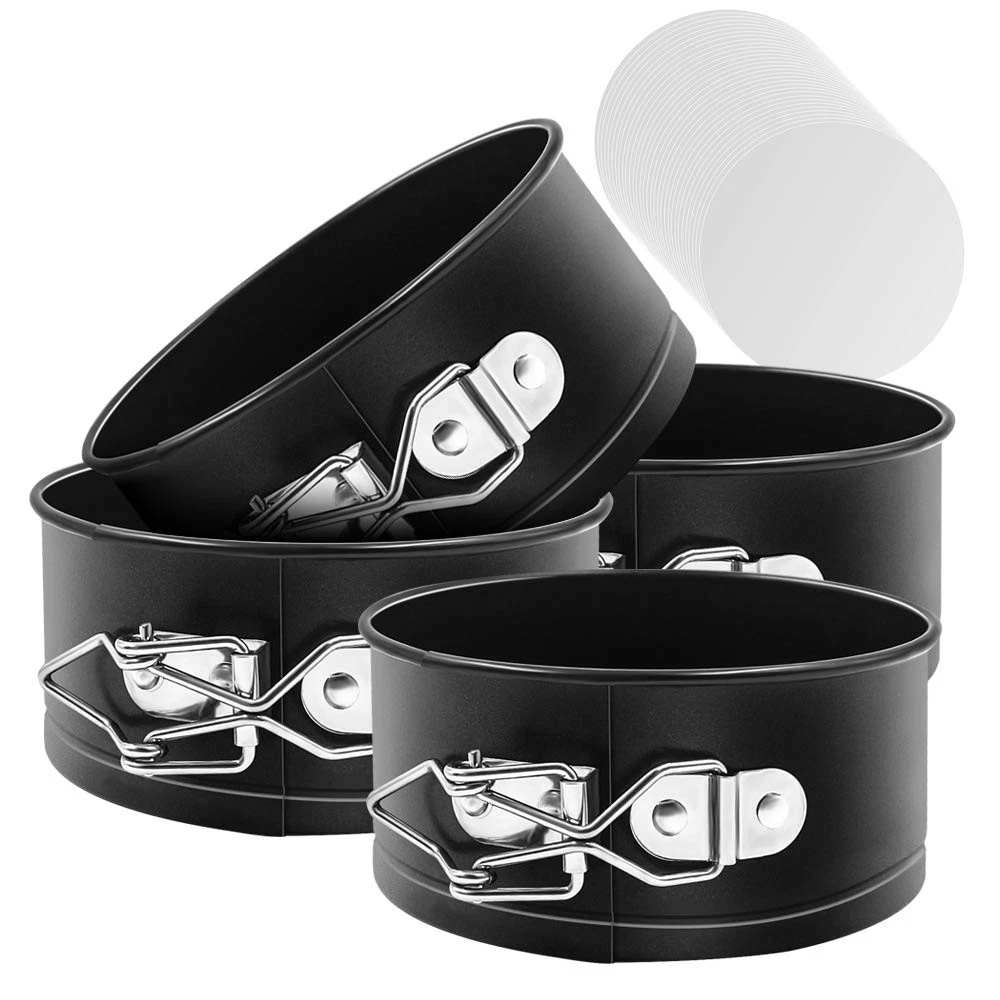 MASSUGAR Springform Pan 4 Pack 4-Inch Mini Cake with 50 4 Inches, Black
Opens in a new window or tab