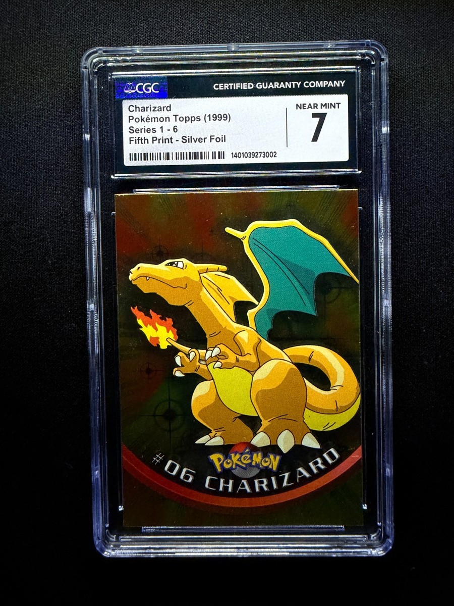 topps Pokemon TV Animation Series 1 Holo Foil #06 Charizard Fifth