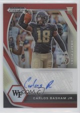 2021 Panini Prizm Draft Picks Red /199 Carlos Basham Jr Boogie #DPA-CBA Auto u6m