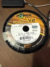 Power Pro Super8Slick V2 Blue 30lb 3000yds  Braided Line Marine Blue