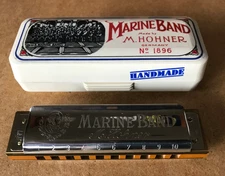 HOHNER Marine Band Model 1896/20 Harmonica; Key of F#