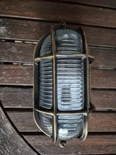 David Hunt Admiral Outdoor Wall Light Antique Brass New
