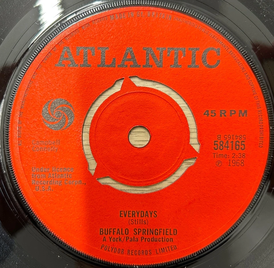 Buffalo Springfield – Expecting To Fly 7'' - 1968 UK Atlantic EX+  Play Tested - Image 4 of 4