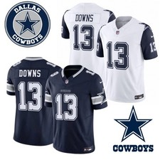 Men's Cowboys Caleb 13 Downs 2026 Draft First Round Stitched Jersey Navy/White