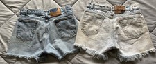 Vintage 90  s Orange Tab Levi  s Distressed Short Shorts Women  s L BOHO