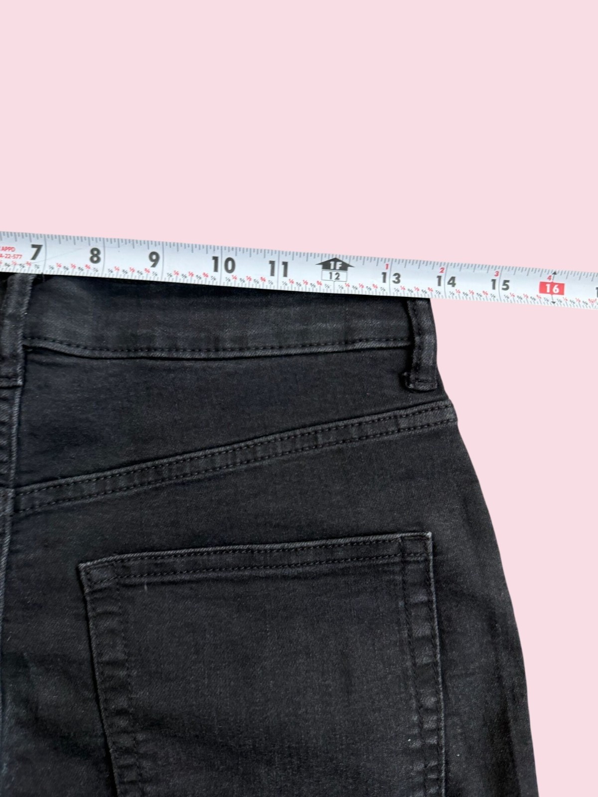 H&M Women's Black Cuffed Denim Shorts Size US 6 thumbnail 3