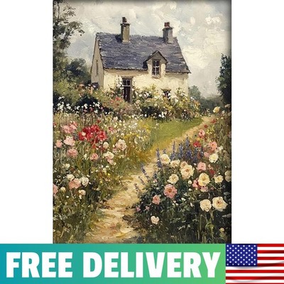 Garden Scenery Paint by Numbers Kit for Adults,Color By Numbers for Adults