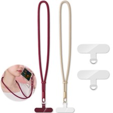 Phone Lanyard Set 2 Pack Neck Straps with Tether Tabs Universal Use