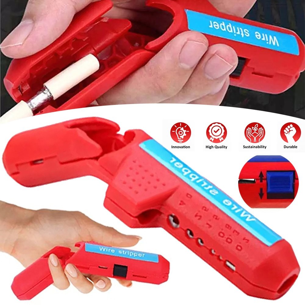Ergonomic Wire Cable Stripper Stripping Tool Multi-function Wire Stripper Device