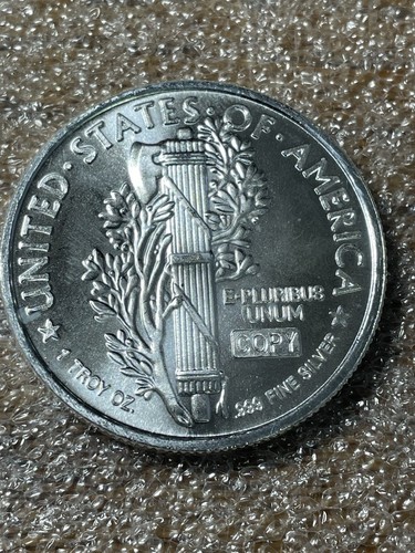 Mercury Dime Design - 1 Feinunze 0,999 Feinsilbermedaille - Bild 4 von 4