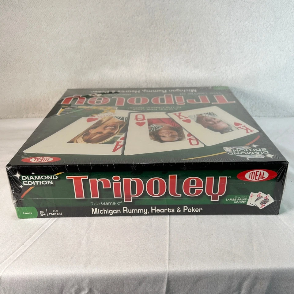 Tripoley 密歇根游戏 Rummy Hearts 扑克钻石版家庭游戏新品 — 第 4/4 张图片