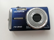 AS IS Olympus FE-340 lomo 8.0MP 5x Optical Zoom Digital Camera VINTAGE Blue