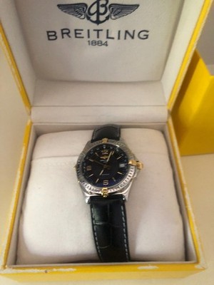 Breitling Wings Lady Edelstahl / Goldreiter 18K.Mit Box und Papiere