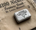 🔥 RARE DENNIS ENGLAND Vintage VANGUARD “V” 999 Silver Bar 3.85 OZ OLD MINT