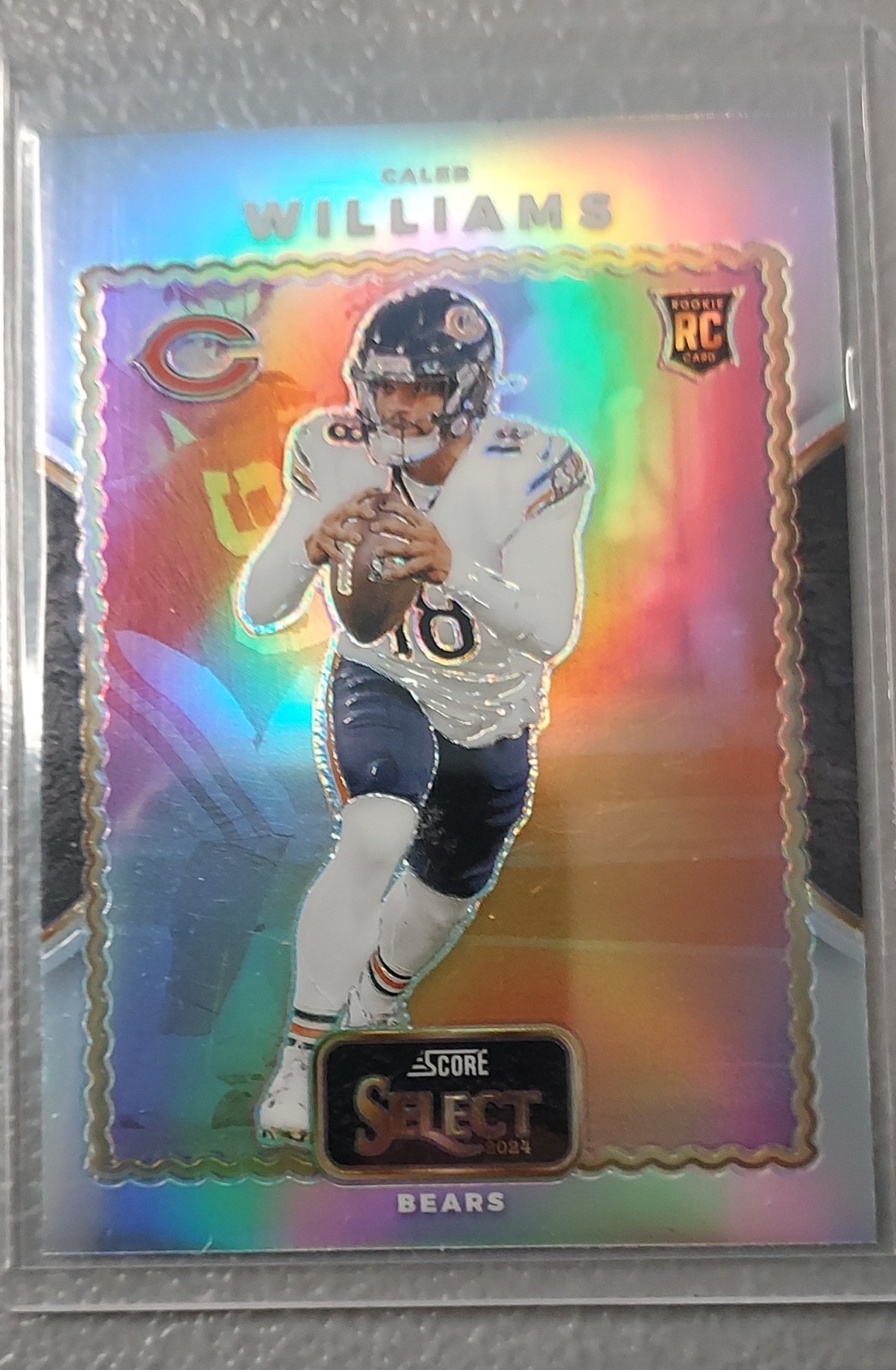 2024 Panini Select - Score Select Throwback Caleb Williams #21 Silver Prizm (RC)