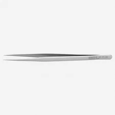 Knipex Stainless Steel Gripping Tweezers, Needle-Point Tips, 5.5"