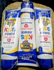 LOT Of 3: BANANA BOAT KIDS MINERAL  SUNSCREEN LOTION SPF 50+ 9 OZ