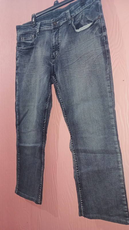 FLYPAPER Jeans Mens W36 X L32 Straight Leg Denim Distressed Wash Casual Pants