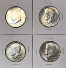 Kennedy Half Dollar 40%Silver Lot of 4, 1965- 1968 Uncirculated, All 3 SMS Halfs