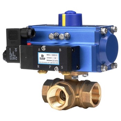 DYNAQUIP CONTROLS  Ball Valve,3/4 In NPT,Spring Return 1AWL1
