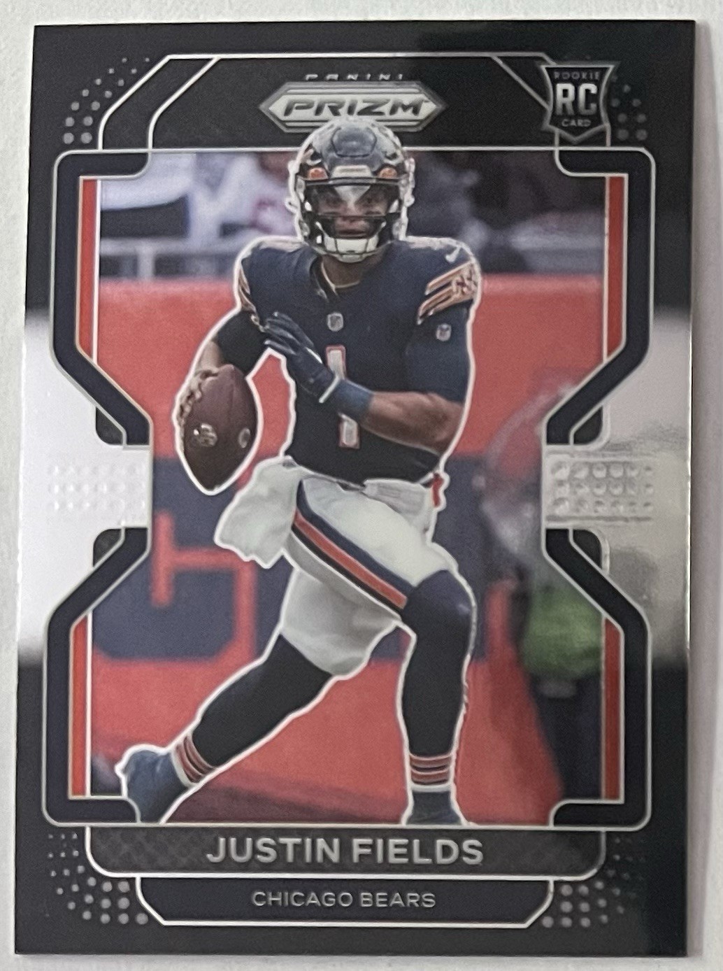 2021 Panini Chronicles - Prizm Black Justin Fields #PB-3 (RC)