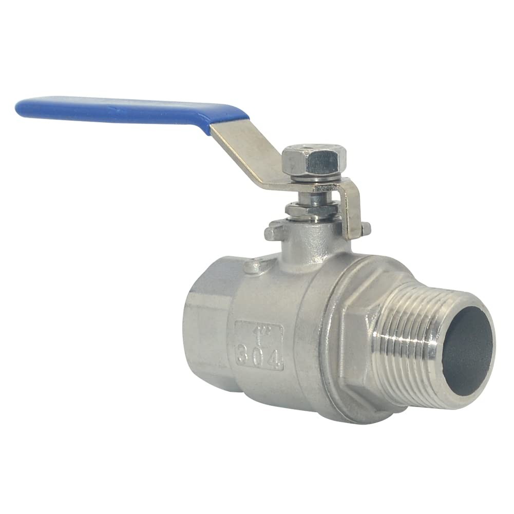 1 PCS 1 Inch 304 Stainless Steel Full Port Heavy Duty Ball Valve WOG1000 Water