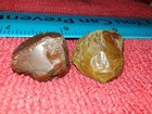 2 Authentic Native American artifacts stone tool Humpback scrapers Oregon  .75" — photo 3