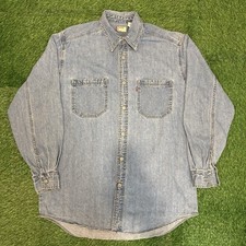 Vintage Levi s Denim Shirt Men s Small Relaxed Red Tab Western Cowboy 90s Y2K