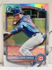 2025 Bowman Chrome #BCP-207 Juan Cabada 1st Bowman Refractor /499
