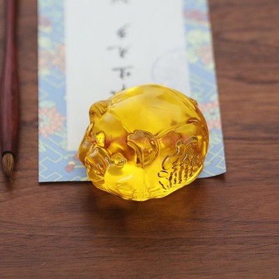 Little Pig Paperweight Calligraphy and Chinese Painting Paper Pressure Figurine
