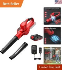 Lightweight 20V Leaf Blower with 2.0Ah Battery - Quiet & Efficient Outdoor Tool