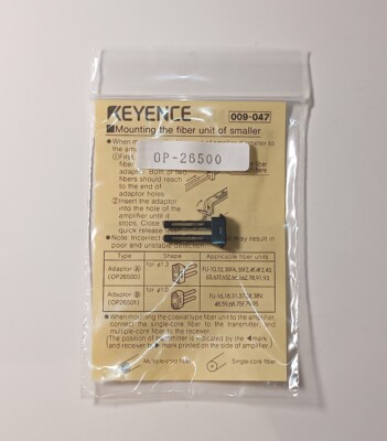 KEYENCE OP-26500 * Adapter A für Lichtleiter f1,3 * NEU