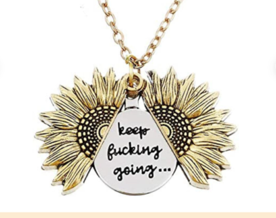 NEW LEYSTARE You are My Sunshine Engraved Necklace Sunflower
