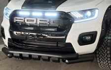 LED Gloss Black FORD Ranger T8 Raptor Style Grill 2019 facelift to 2022 19 - 22