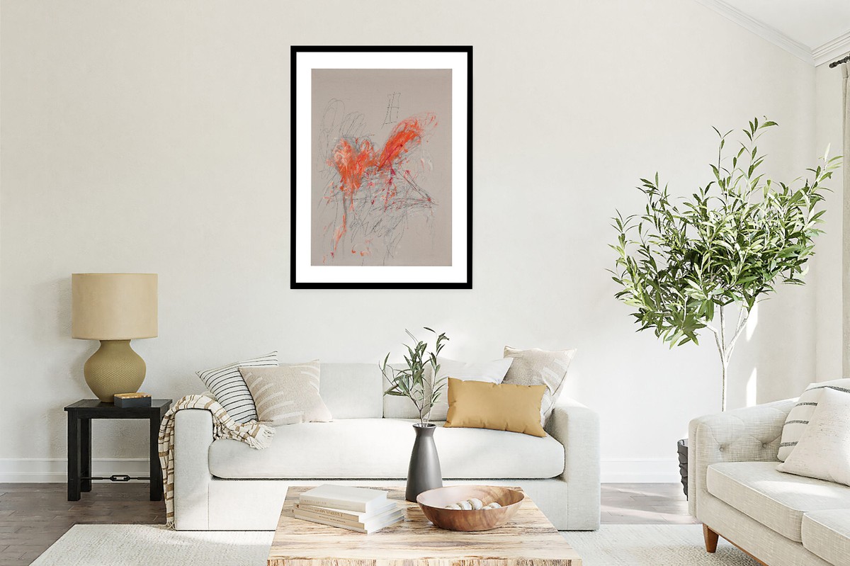 Cy Twombly - Leda and the Swan, Giclee Print Abstract Art Poster