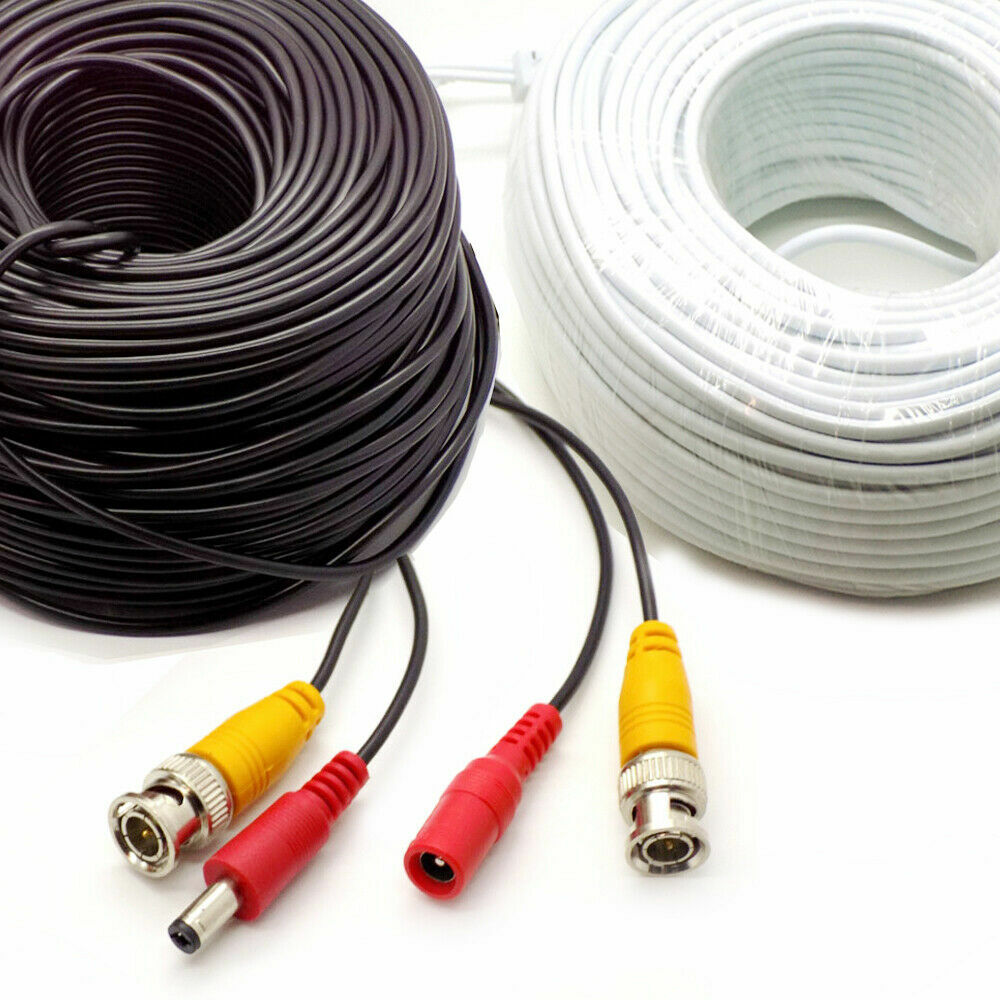 BNC Cable DC Video Camera DVR Data Power Extension CCTV Security Swann