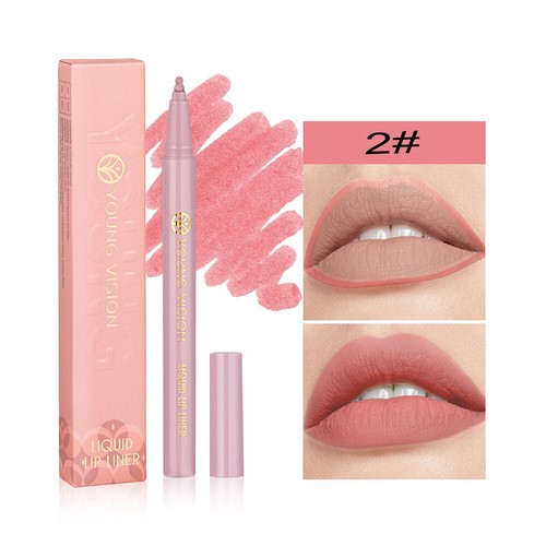 12 colores de labios mate Lig Lig Contour Penon lápiz de maquillaje duradero K - Imagen 14 de 36