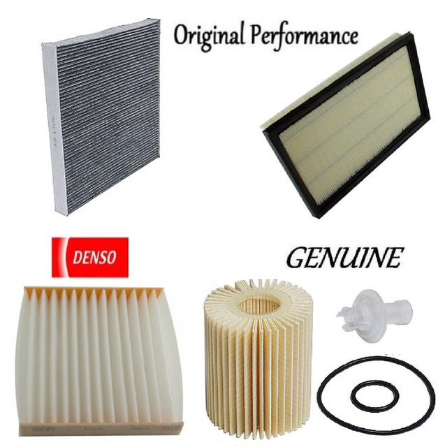 Tune Up Kit Front Rear Cabin Air Oil Filters for Lexus LS460 20072014