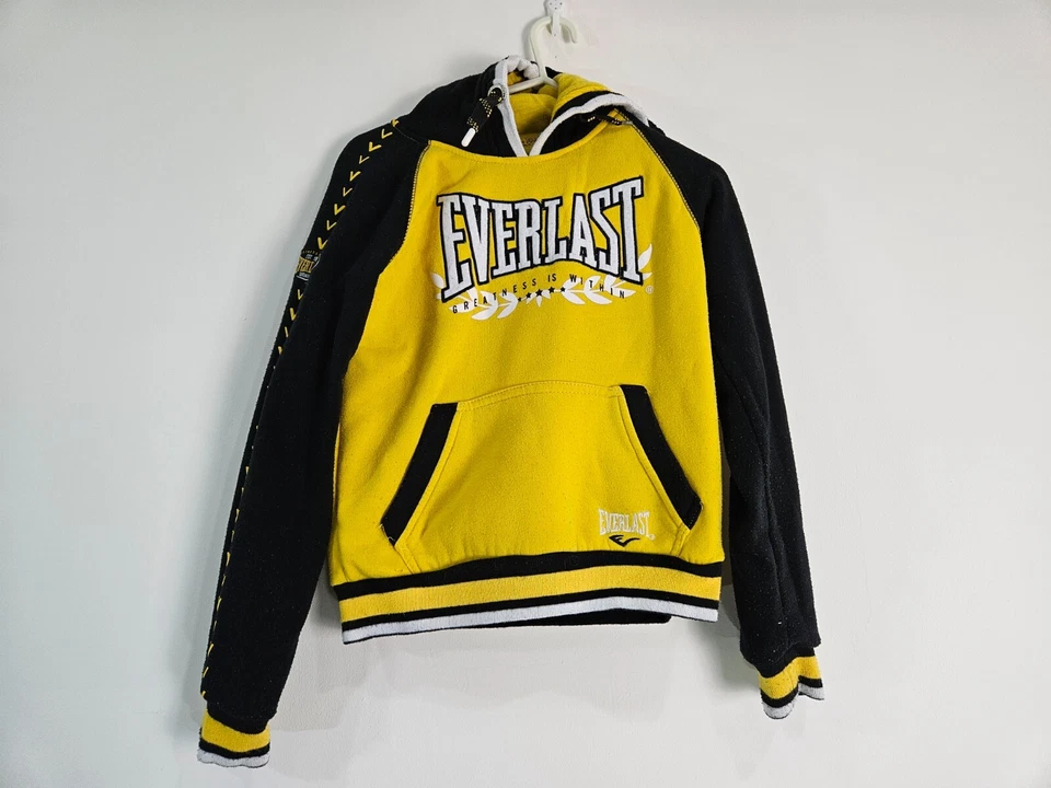 BOYS BLACK & YELLOW HOODIE EVERLAST 9-10 YEARS - Image 2 of 4