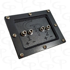 GP Car Audio 2 Channel Heavy Duty Speaker Terminal Stainless Steel Hardware