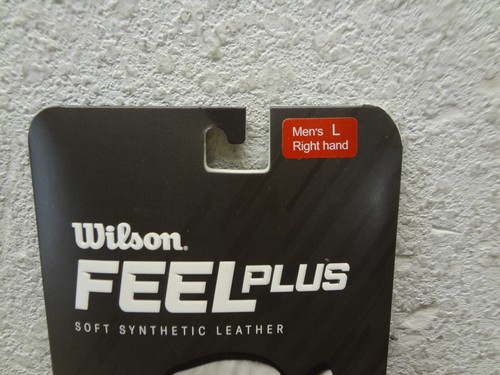 Wilson Feel Plus Soft Synthetic Leather Men's Right Hand Large Golf Glove 6-PACK - Picture 4 of 11