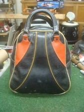 Vintage Golf Shag Bag red/black with faux lizard print  50 asst PRO-V1 shags
