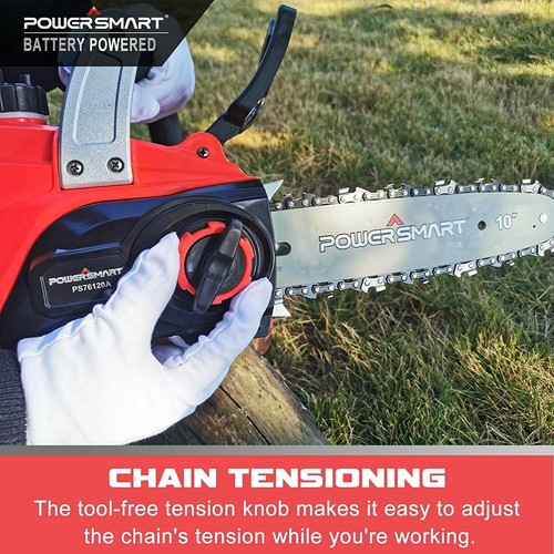 Powersmart 10 Inch Electric Chainsaw 20V 1.5Ah Battery Powered Cordless ChainSaw eBay