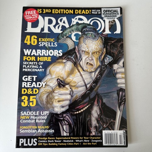 Dragon Magazine Lot of 4, #297 July 02, #299 Sept 02, #304 Feb 03, #308 June 03 - Picture 6 of 13