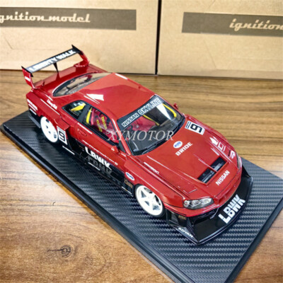 【IG-MODEL】1/18 LB-ER34 Super Silhouette IG2850 LB-ER34 Super Silhouette SKYLINE Black/Red – ignition