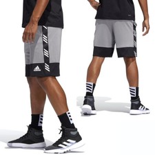 adidas Pro Madness Shorts Spodnie męskie Bermudy Koszykówka Sport Szare/Czarne/Białe