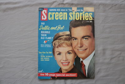 1959 JUNE SCREEN STORIES MAGAZINE - DEBBIE REYNOLDS-BOB WAGNER COVER - E 19914