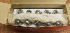 10 NOS Vintage Chicago Miniature NE-48 NE48 Neon Lamp Bulb Brass Bayonet Base