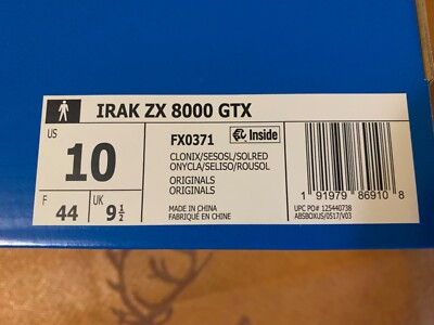 Size 10 - IRAK x adidas ZX 8000 GTX A-ZX Series - Orange for sale