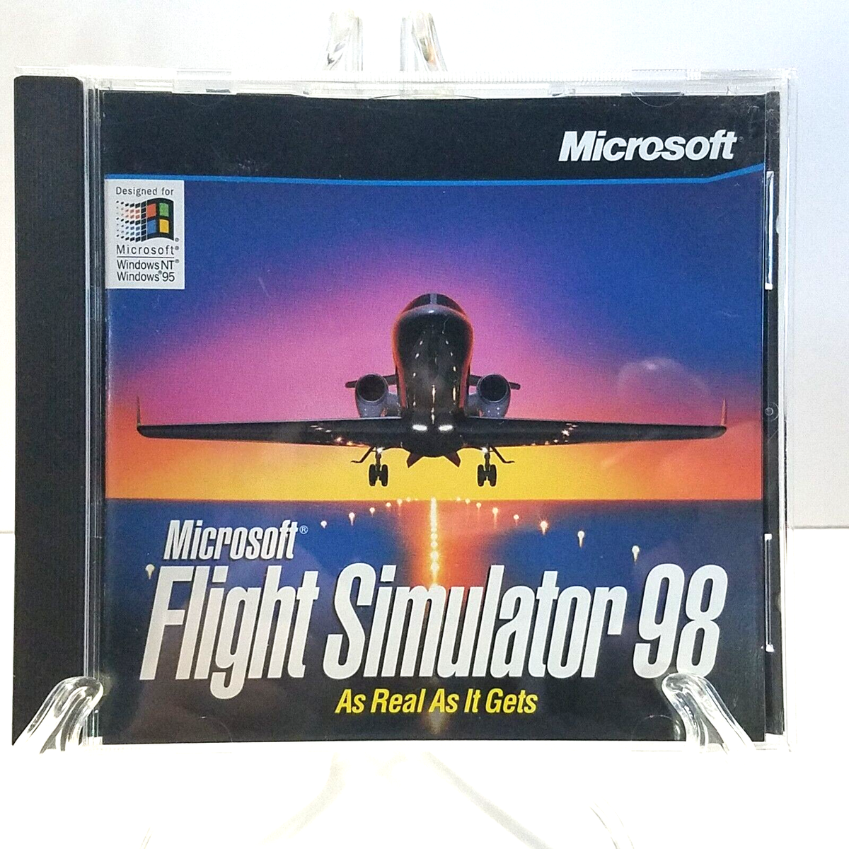 Microsoft Flight Simulator 98 PC Windows NT 95 Vintage Microsoft Flight Simulator 98 PC Windows NT 95 Vintage